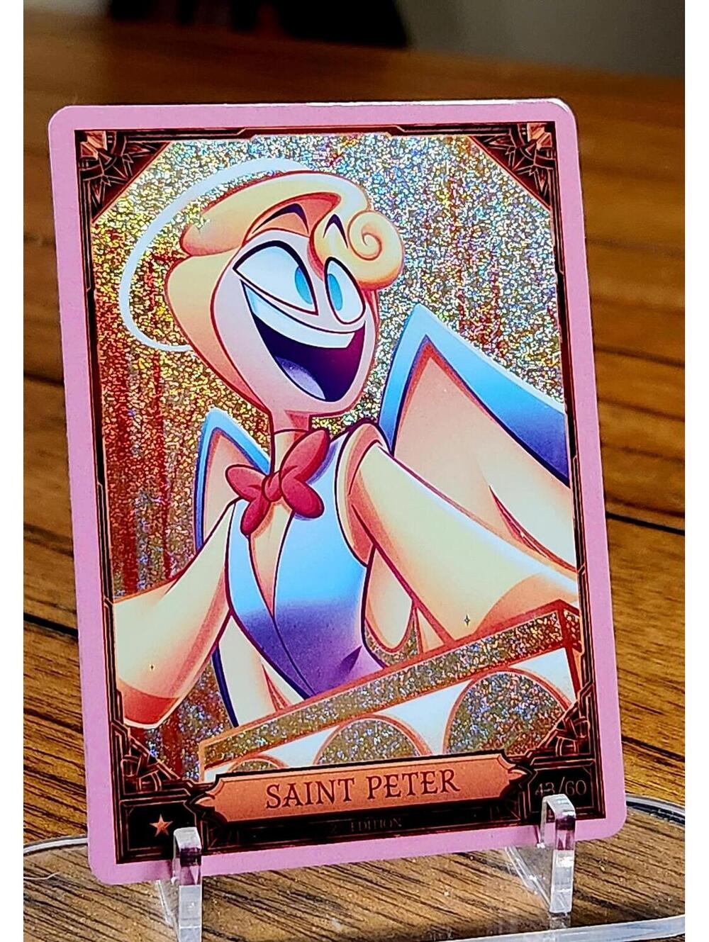Saint Peter foil trading card  - Hazbin Hotel